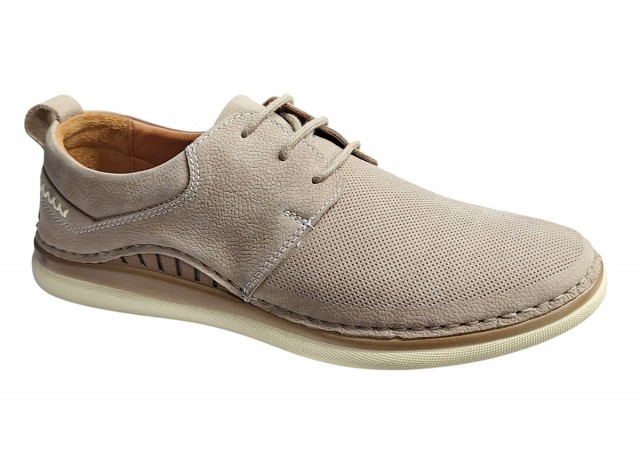 Pantofi barbati piele naturala bej, casual - model Colin 547B